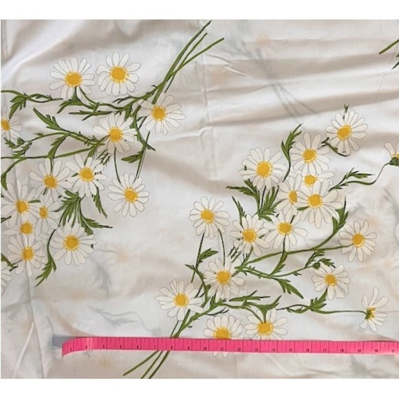 Vintage Queen Fitted Sheet Vera by Burlington Daisy pattern - Picture 4 of 7